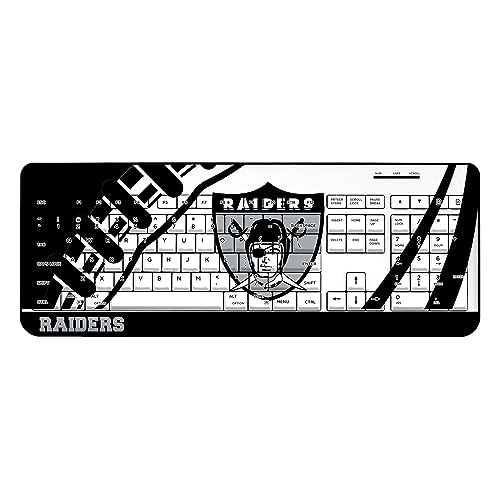 Oakland Raiders Passtime Design Wireless Keyboard