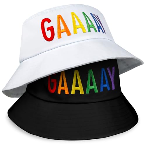 Image of Gay Pride Trucker Hat for Men and Women Rainbow LGBT Embroidered Adjustable Washable Baseball Cap Accessories Gifts
