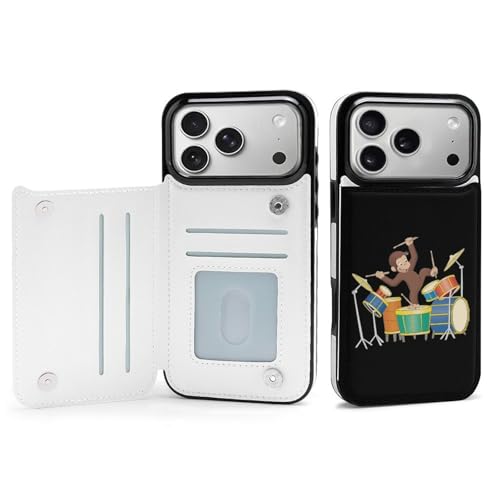手帳型 おさるのジョージ (1) 対応 iPhone 17 Pro Max ケース カード収納 スマホケース 財布型 携帯ケース 軽量 全面保護 スタンド機能 おしゃれ お祝いギフト