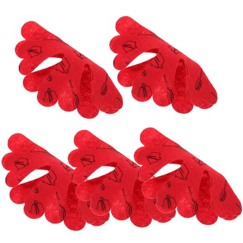 TOYANDONA 5 Stück Filz Topf und Pfannenschoner rutschfest Hitzeschutz Tischuntersetzer Multifunktional Küchen Topfschoner