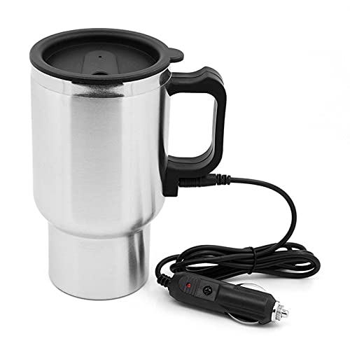 Tetera Eléctrica de Acero Inoxidable para Auto 450ml miniatura 1