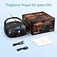 Hernido CD-Player mit Kassette, CD Boombox mit Bluetooth, UKW-Radio, Eingebauten Stereo-Lautsprechern, Wiederaufladbarem CD/Tape-Player, AUX-Eingang, USB-Wiedergabe, Kopfhörerausgang