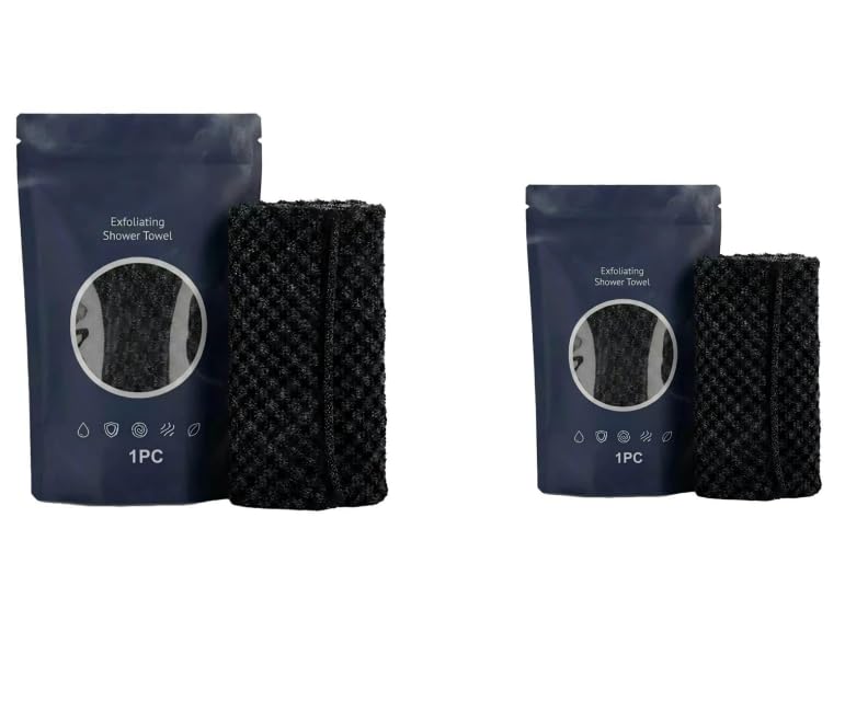 Serviette de douche exfoliante Ecovia : lot de 3 gommages japonais