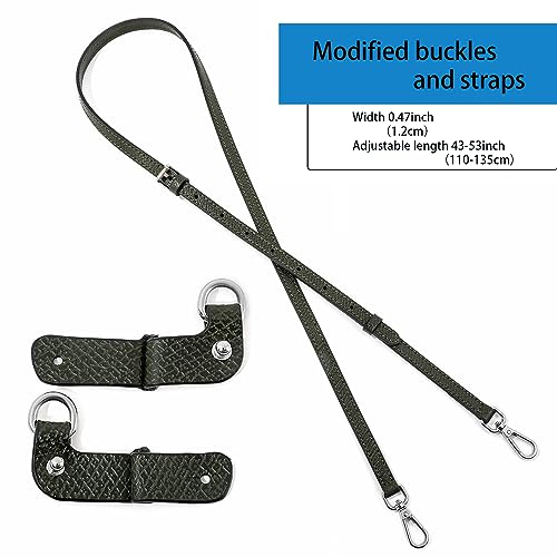 Image of Leather Purse Straps Replacement Shoulder Strap Leather Adjustable Crossbody Strap Suitable for Long champ Handbags