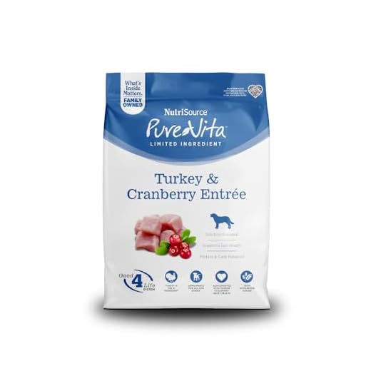 NutriSource Pure Vita Turkey & Cranberry Dog Food, 4LB