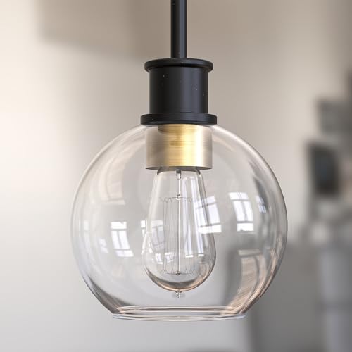 Plafonnier moderne globe pour éclairer une entrée sombre avec style