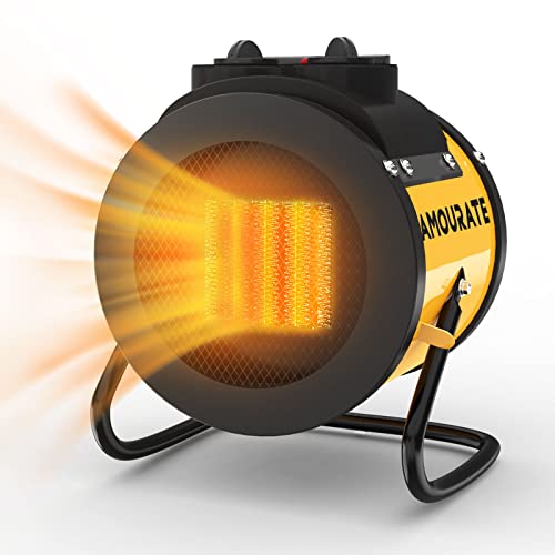 Space Heaters for Indoor Use, 1500W Portable Heater with 3 Modes, Electric Heaters with PTC 3s Fast Heating, Small Space Heater with Thermostat Overheat Protection for Room, Office, Bedroom