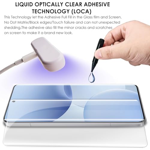 Image of STP FEEL Advanced UV Tempered Glass Screen Protector Guard Compatible For Tecno Camon 50 Ultra 5G (6.78 Inch, Pack of 2) Full Adhesive UV Curved Case Friendly HD Clarity with easy installation kit