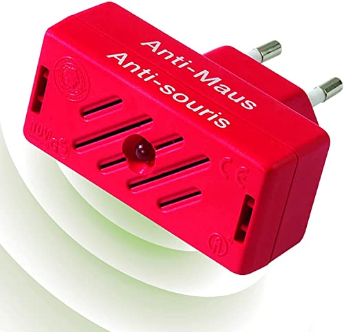 ISOTRONIC Mäusevertreiber/Nagetier Vertreiber mit Ultraschall, Abwehr gegen Mäuse und Ratten, elektrisch, Tiervertreiber ohne Mausefalle und Rattengift Cover