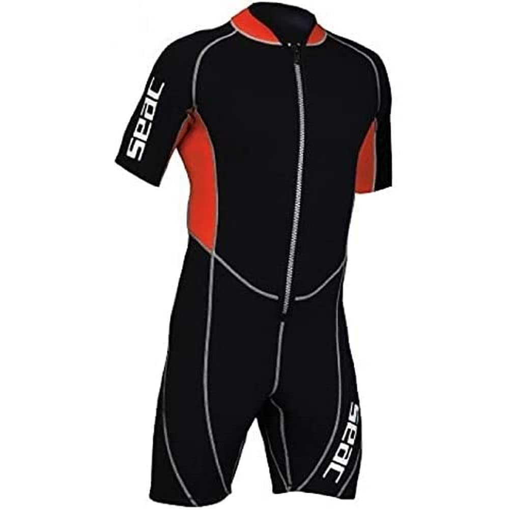 SEAC Ciao Combinaison Shorty Neoprene Homme 2.5 mm pour Plongée, Natation, Activités Aquatiques
