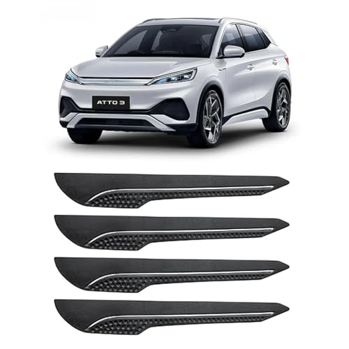 Image of AOSIS Car Bumper Protector /Bumper Guard for BYD ATTO3 with Single Chrome Stripe (4-Pcs)