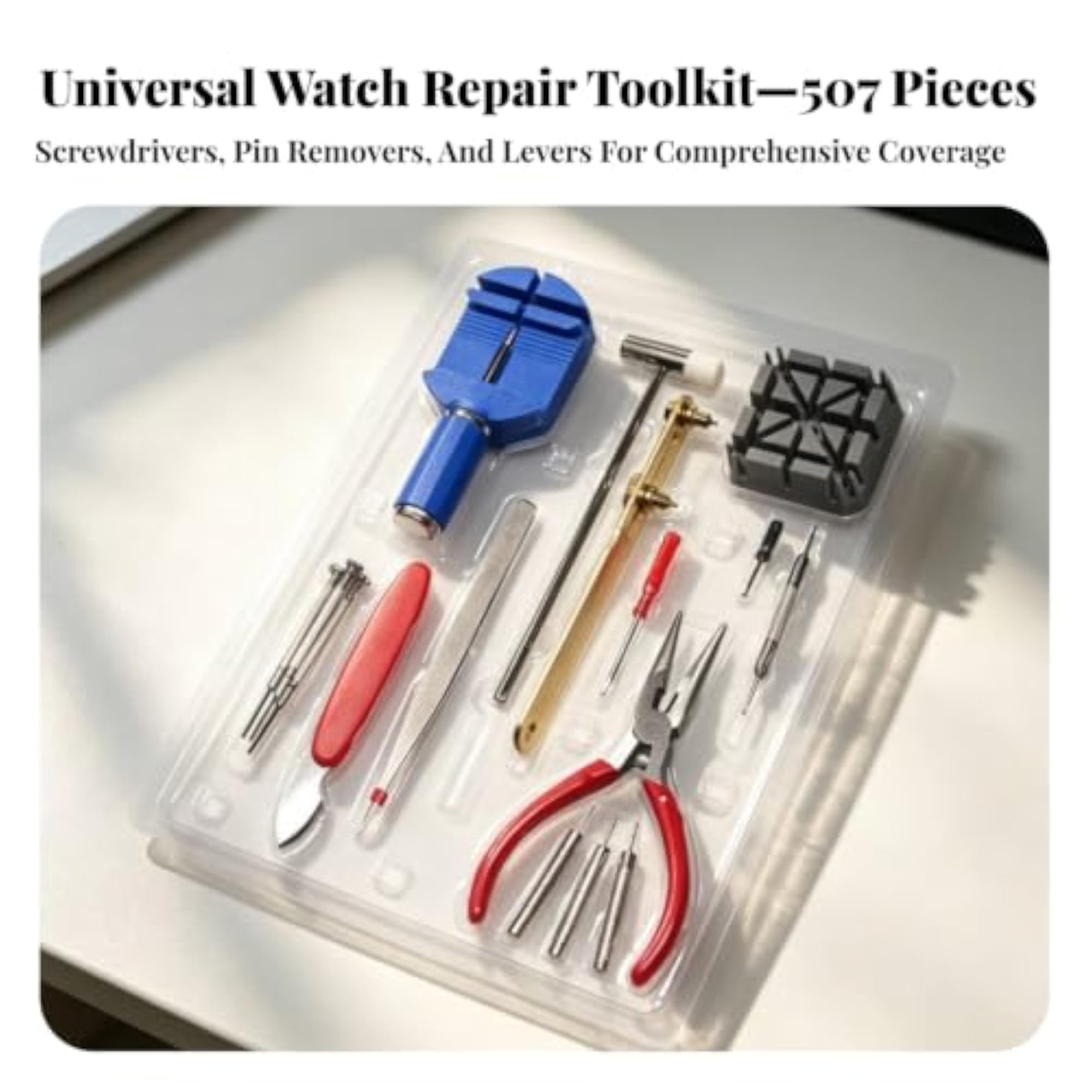 Professional Watch Repair Tool Kit for Beginners & Hobbyists