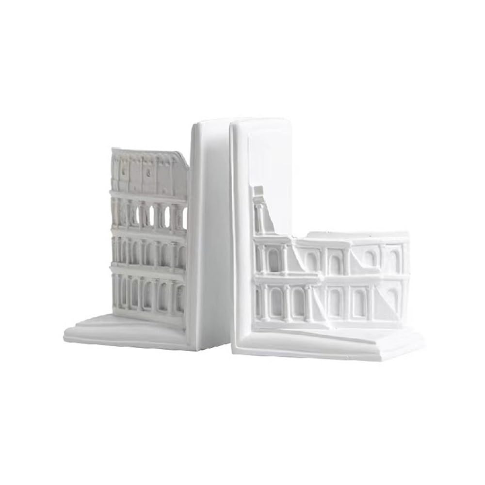 Bookends Art Bookend Minimalist Art Remnant Wall Bookends to Hold Books Heavy Duty for Library Office Shelf Decoration