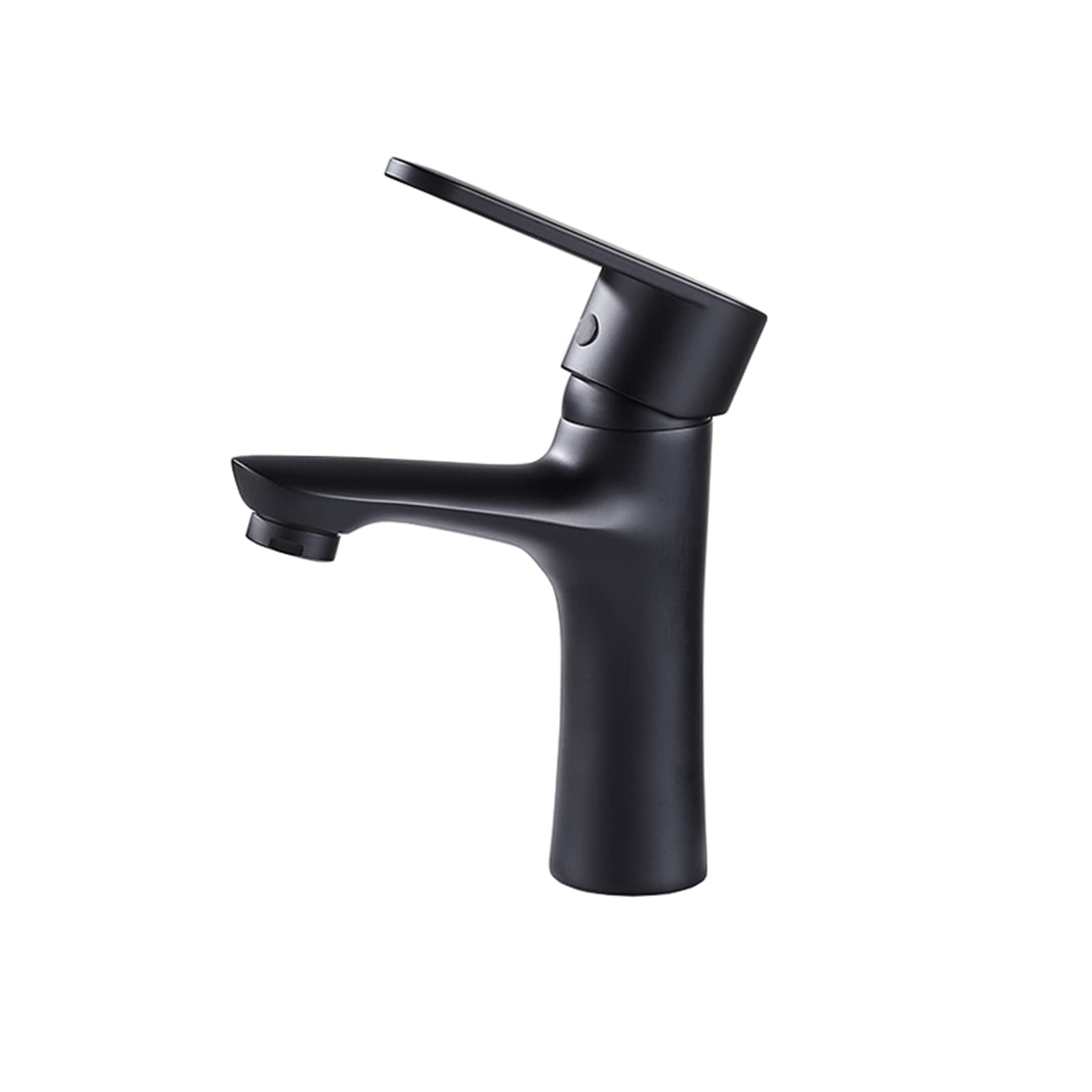 Robinet de lavabo en laiton noir mat pour une salle de bain moderne
