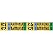 Brady 90428, 75" Dia. Thru 2.375" Dia. Vinyl HSS VAP Ammonia Low Pipe Marker, 50 Cards