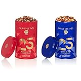 Palais des Thés - Caffeine-Free Holiday Tea Bundle - N°25 Premium Holiday Blend & Rooibos Gourmet Holiday Blend - 2 Metal Gift Tins, 7oz Total