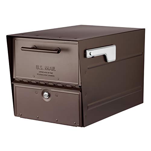 Limited Stock Architectural Mailboxes 6400RZ-SR-10 Oasis Eclipse Locking Mailbox, Rubbed Bronze