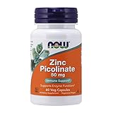 NOW Foods Zinc Picolinate, 50mg, 60 Capsules