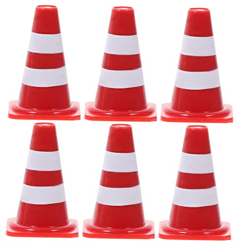Garneck 40pcs Simulation Barricade Models Road Construction Signs Toys for Boys and Girls Playing Sign
