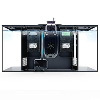 Fluval Flex 32.5 Marine Salt Water Aquarium Kit - Fish Tank for Fish, Coral & More - Comes with LED Lights, Filtration System & More - 32.5" x 15.75" x 15.35" - 123 L, 32.5 Gal. - Black