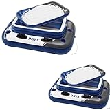 Intex Inflatable Mega Chill II Floating 72-Can Coolers with Lids (2 Pack)