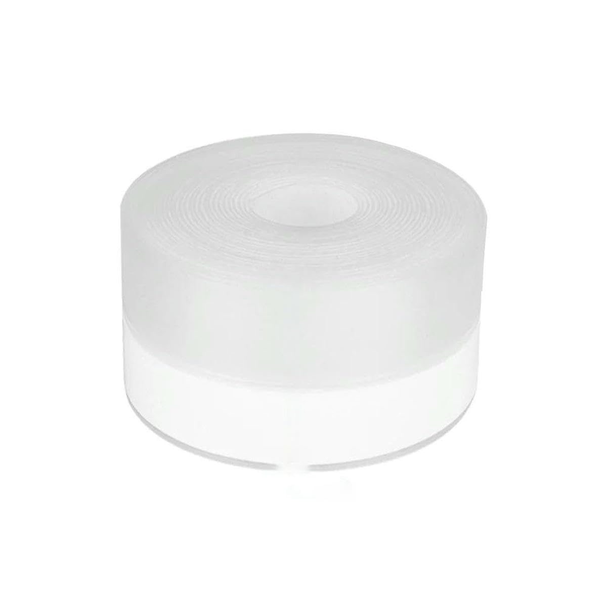 Silicone Weather Stripping Seal Door Tape, Weatherproof Soundproof for Door Frame or Window Bathroom Shower Glass Gaps-Clear 45mmx5m