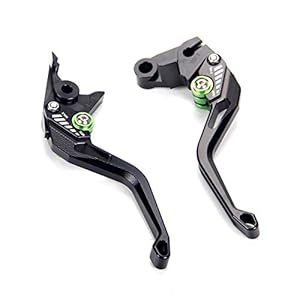 Auzkong Courte de Frein D’embrayage Leviers Réglables pour Kawasaki Z750 2007-2012, Z800/E 2013-2016 Noir
