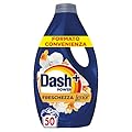 Dash Power Detersivo Liquido Lavatrice, 50 Lavaggi, Freschezza Di Lenor, Oro e Fiori di Vaniglia, Freschezza che dura 7 Giorni, Pulizia Impeccabile