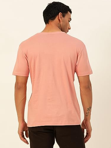 Image of Solid Soft Cloth Round Neck Cotton Relaxed Fit T Shirt