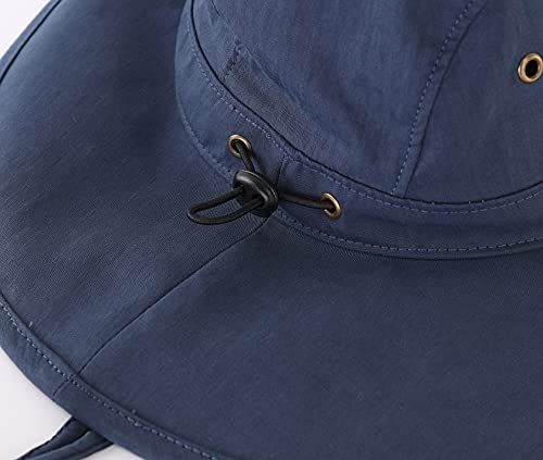 Image of Home Prefer Summer UPF 50+ Men's Bucket Sun Hat Wide Brim Fishing Hat Safari Hat