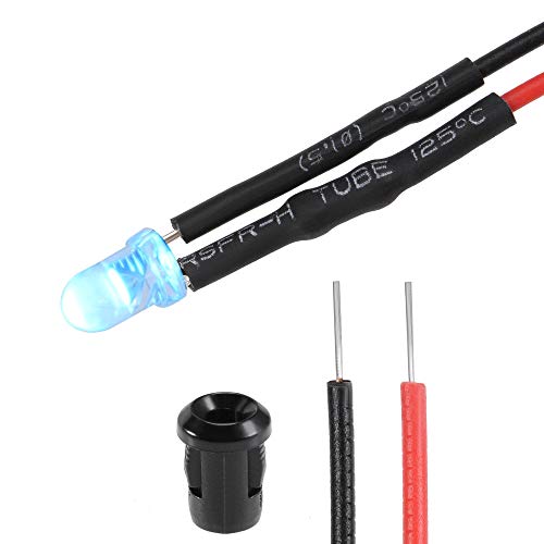 Kit de luces LED azul hielo pre-cableadas de 12V para maquetas y paneles