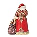 Enesco Jim Shore Heartwood Creek Santa with Toy Bag Shush Quiet Figurine- Stone Resin Hand Painted Crafted Collectible Santa Figurines Christmas Home Decor Statue, 8.46 Inch