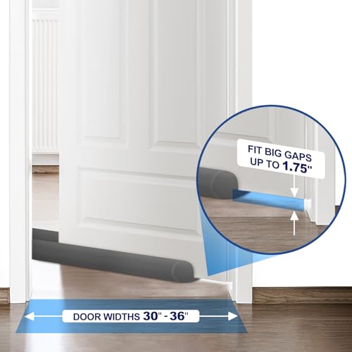 image for MAXTID Large Door Draft Stopper for Bottom of Door 36 Inch Under Door 