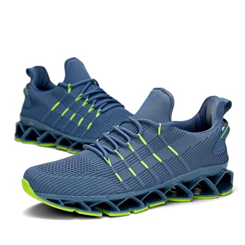 Image of Mens Running Shoes Mesh Breathable Trail Runners Fashion Sport Blade Walking Tennis Sneakers