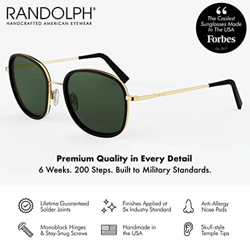 Randolph Eyewear Elinor Fusion Sunglasses for Women – Oversized Non-Polarized Sunglasses with 23k Gold Frame, UV Protection3