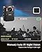 BOBLOV B4K2 128/256GB 4K Body Worn Camera with GPS, Two 3000mAh Batteries for 12hours Record Total, 4K Camcorders Video Camera with Charging Dock