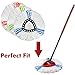 3 Pack Mop Replacement Heads Compatible with Spin Mop, Microfiber Spin Mop Refills, Easy Cleaning Mop Head Replacement