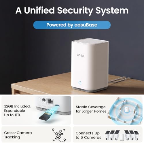 aosu D1 Max, 2-Cam Kit, 4K Solar Security Cameras System Wireless Outdoor - image 5