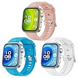 OUTPUTBT 3-Pack Watch Band Compatible with Huawei Watch FIT 4 Pro/FIT4/FIT 3 Replacement Strap Silicone Sport for Huawei Fit3/Fit4 for Woman Man