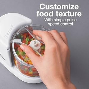 Proctor Silex Durable Electric Vegetable Chopper & Mini Food Processor for Chopping, Puree & Emulsify, 1.5 Cup, 1.5 cups, White Proctor Silex Durable Electric Vegetable Chopper Mini Food Processor for Chopping Puree Emulsify 15 Cup 15 cups White