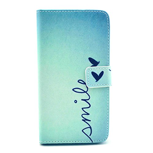 Deego Smile PU Leather Magnet Flip Wallet Cover with Stand for LG G3 - Mile