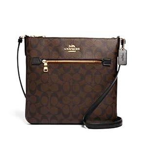 COACH-Womens-Rowan-File-Bag-In-Signature-Canvas COACH Womens Rowan File Bag In Signature Canvas (Brown/Black)