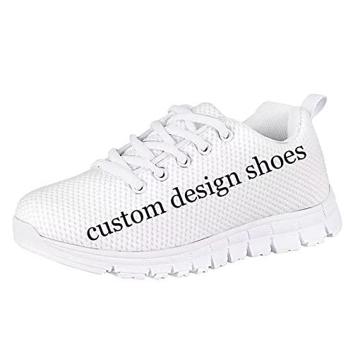 Yzaoxia Kids Running Sneakers Print on Demand Text/Image/Name Lightweight Boys Girls Tennis Shoes Size 3 Outdoor Sport Shoes