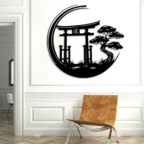 Décoration murale bonsaï en métal argenté design zen chic