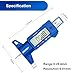 Digital Tire Tread Depth Gauge 0-25mm, 0.01mm Resolution, LCD Display, Inch/MM Conversion, Portable Tyre Depth Checker for Car Truck Motorcycle