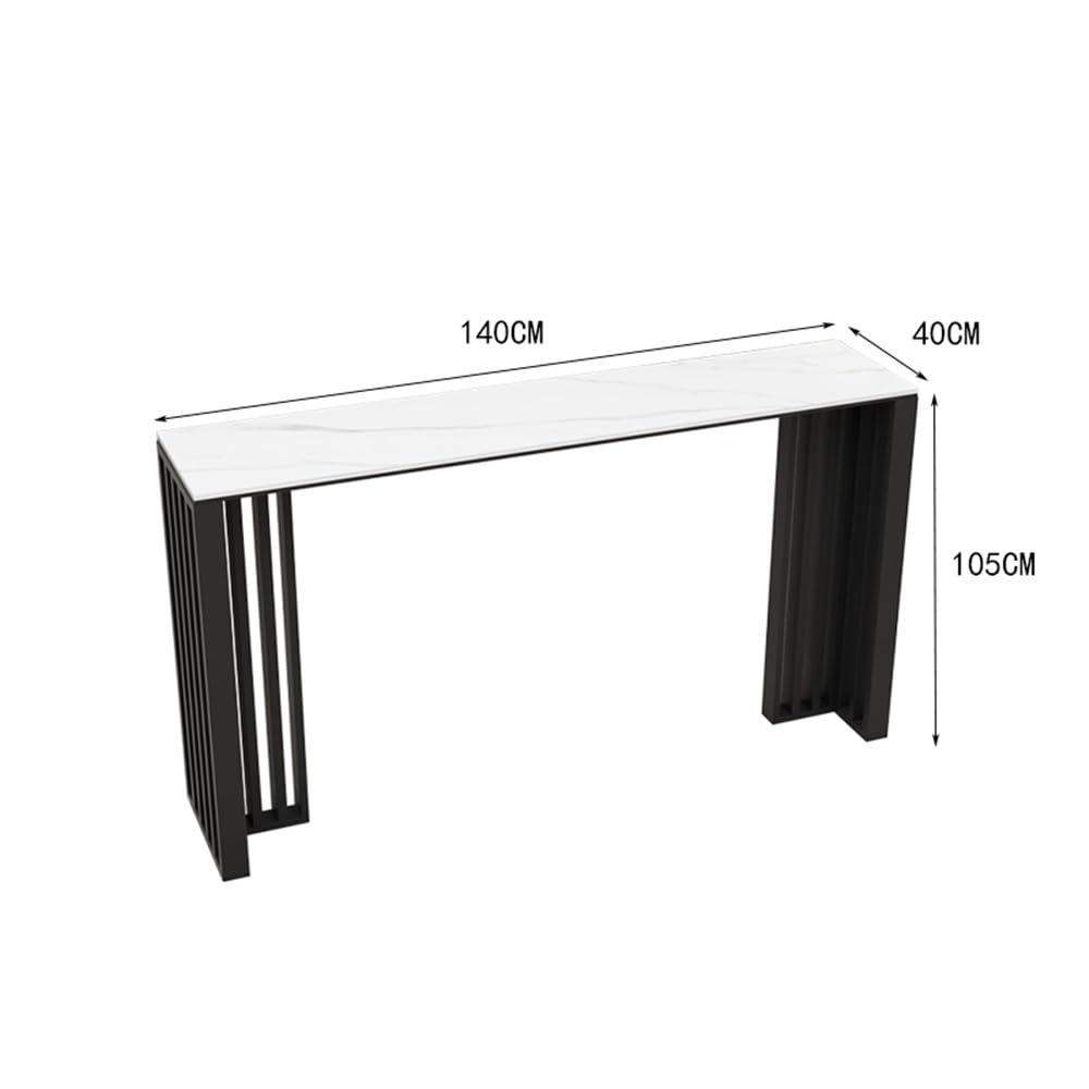 Table de Bar Table de Bar en Ardoise légère et Luxueuse, cloison Salon, Table Cuisine Simple, étroite Longue(Grand)