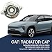 Prywog 1 PC Car Radiator Cap, Coolant Tank Cap, Heat Dissipation and Cooling Vehicle Accessories, Universal for Most Cars (Silver)