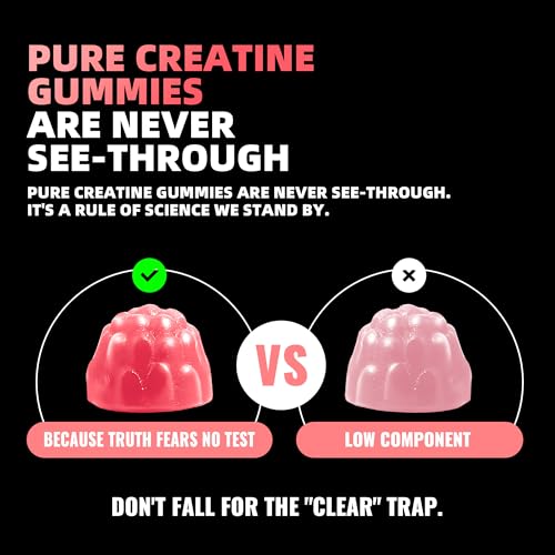 Image of Allcoovita Creatine Monohydrate Gummies for Men & Women. Boost Focus,Strength, and Endurance, Anti-Melting Formula, Vegan, Gluten-Free, Non-GMO,(Peach 135 ct)