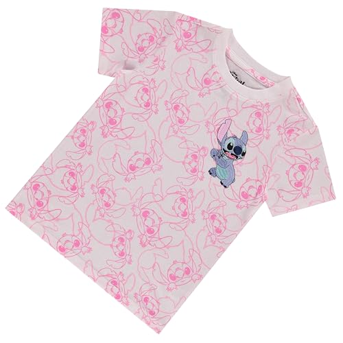 Image of Disney Lilo and Stitch Girls Short Sleeve T-Shirt- Stitch Girls Tee Sizes 4-16