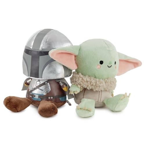 Hallmark Better Together Star Wars Plush Toys (Mando and Grogu) Set of 2